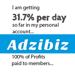 Adzibiz review 31 percent per day