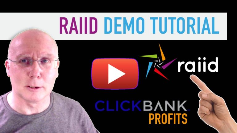 RAIID Demo Tutorial for Clickbank Profits